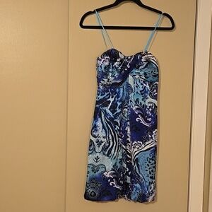 Cache Silk Strapless Dress Size 2 New with Original Tag